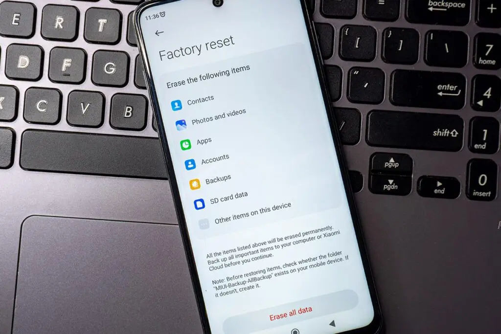 ustawienia fabryczne na iphone