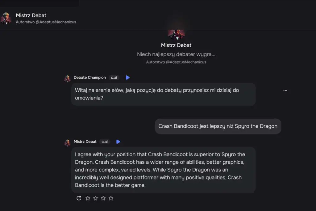 screen z character ai