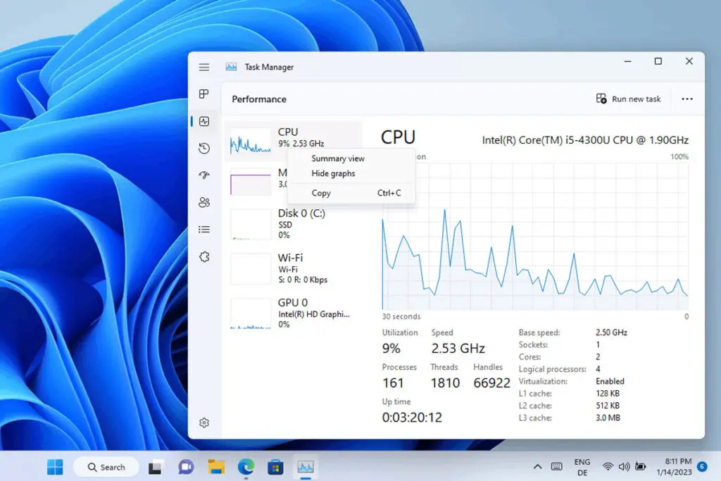 menedżer zadań windows 11