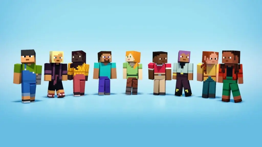 Zmiana skina w Minecrafcie – rózne skiny w grze