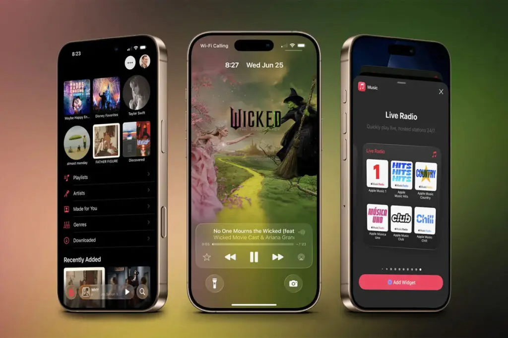 aktualizacja Apple Music w iOS 26