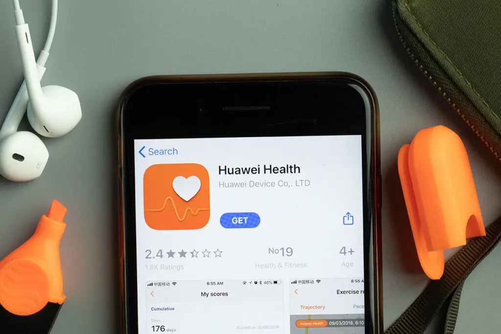 aplikacja zdrowie na Huawei