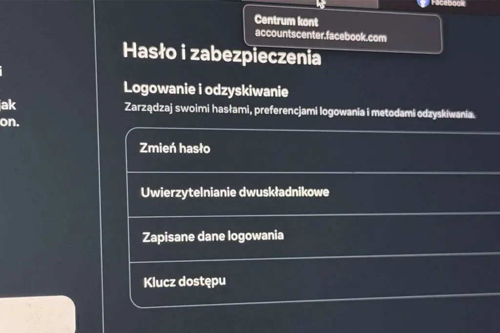 jak zmienić hasło na fb na komputerze