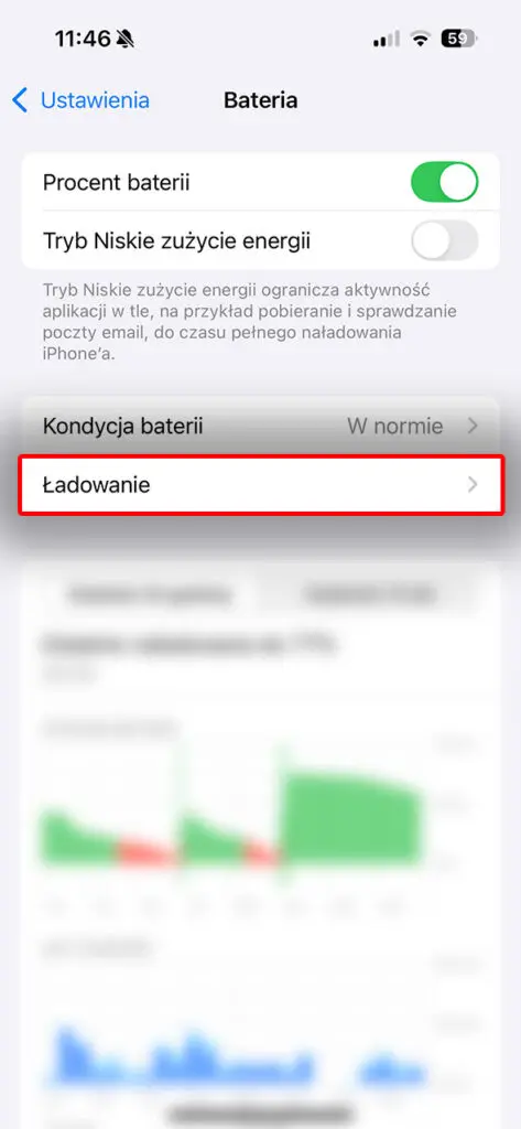 kondycja baterii iPhone gdzie sprawdzić