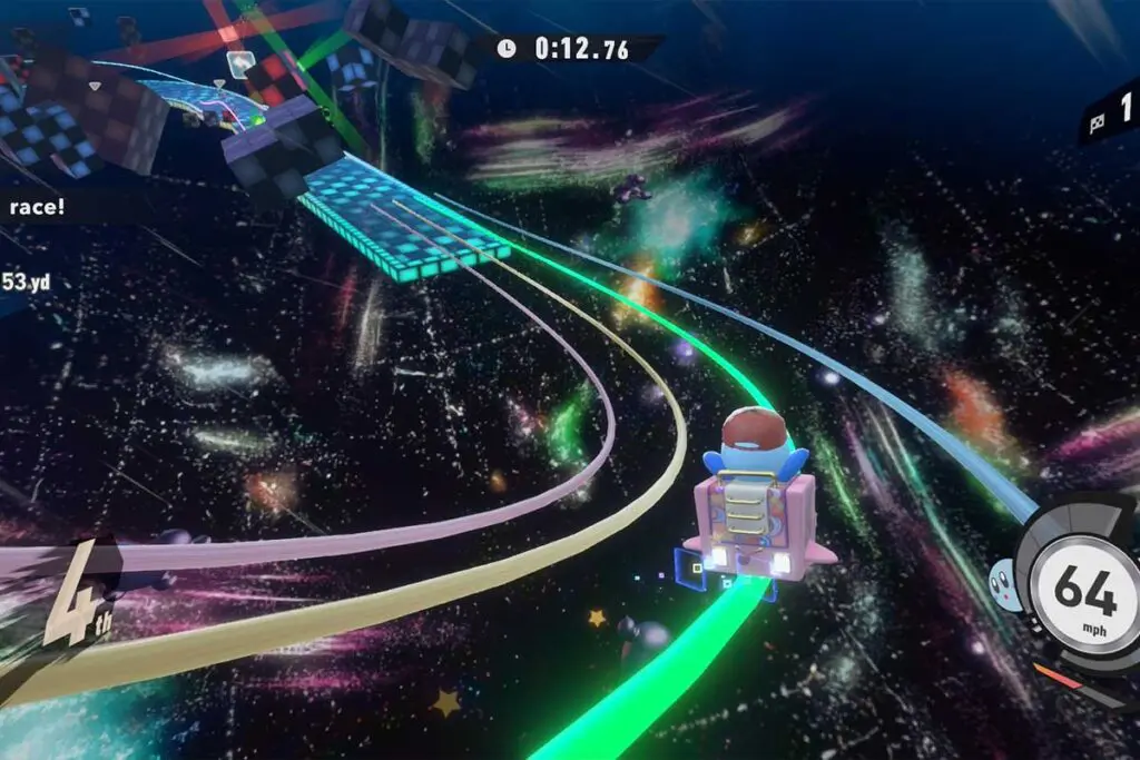 screenshot z Kirby air riders