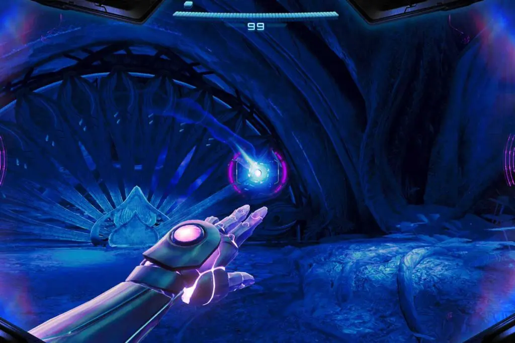 screenshot z gry metroid primę 4 beyond