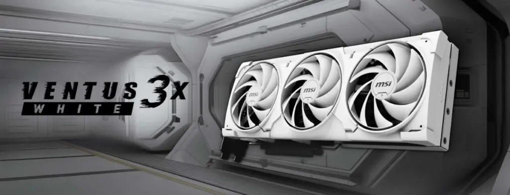 Karty graficzne MSI z serii Ventus White 3x