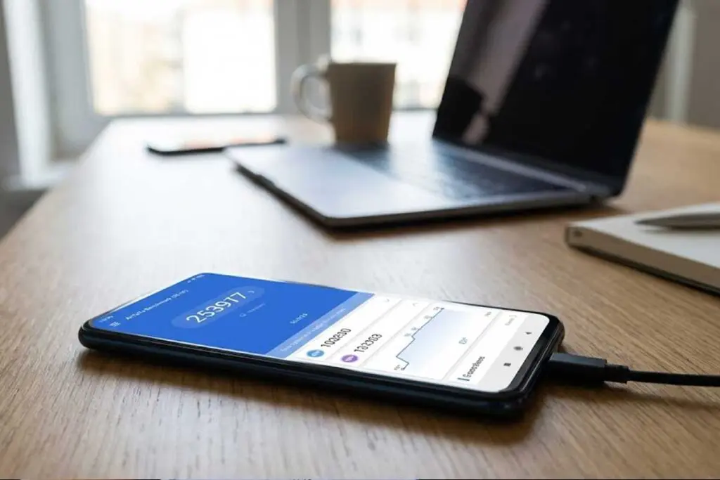 telefon na którym uruchomiony jest benchmark