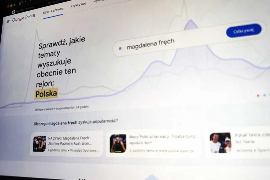wyszukiwanie google trends