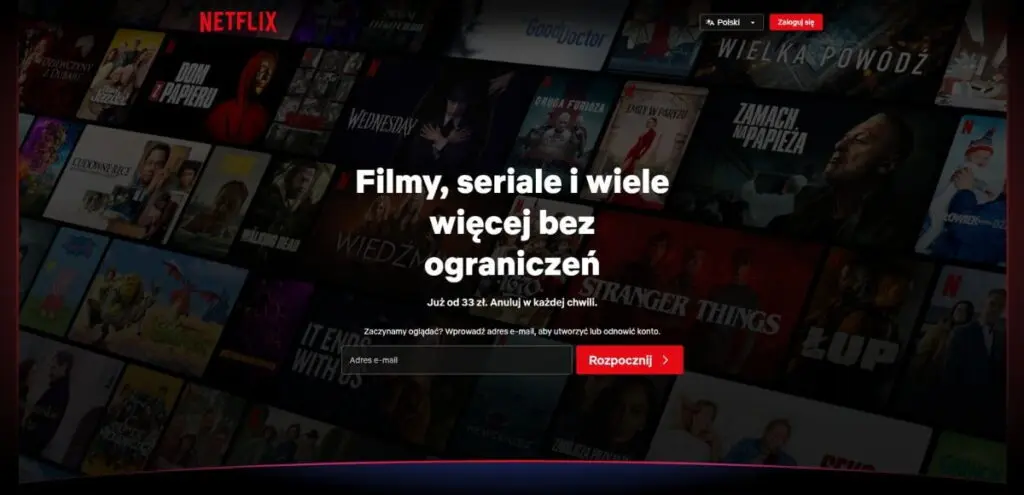 Platformy streamingowe Netflix