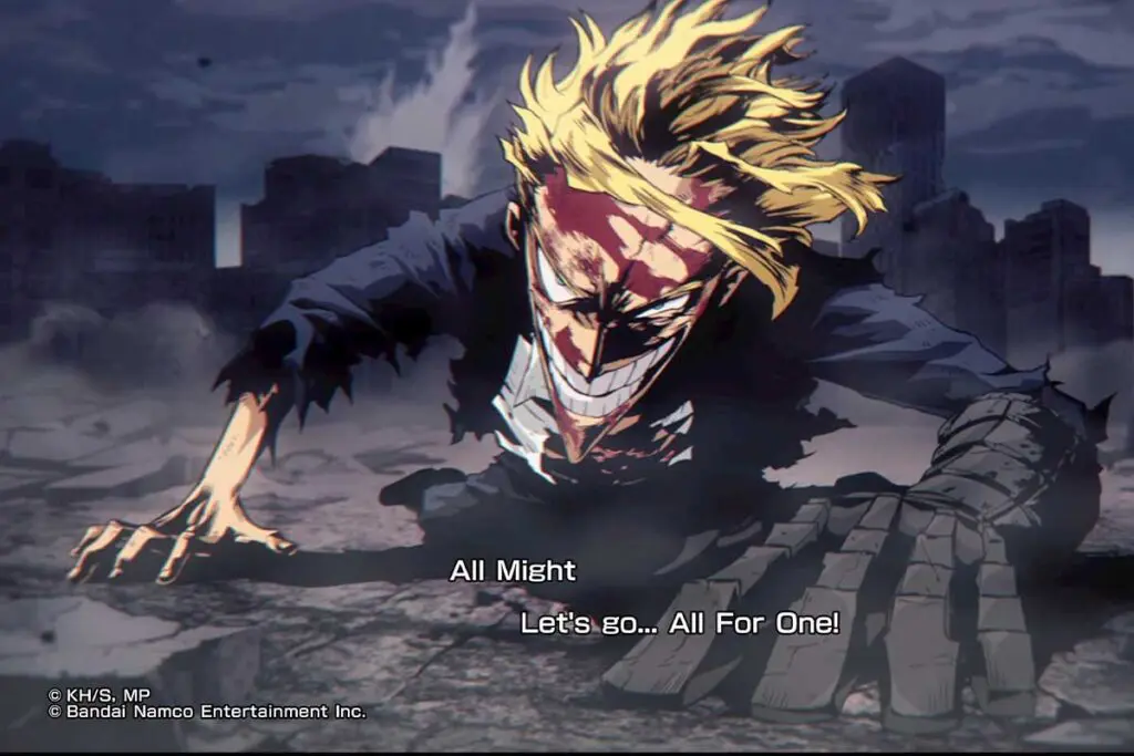 screenshot z gry my hero academia: all's justice