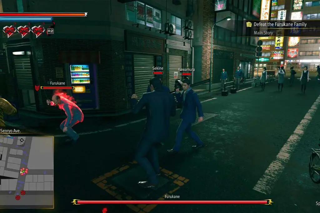 screenshot z gry yakuza kiwami 3