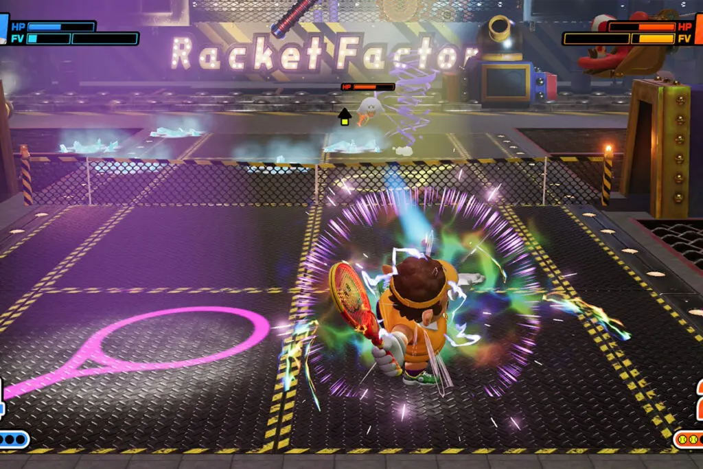 screenshot z gry mario tennis Fever