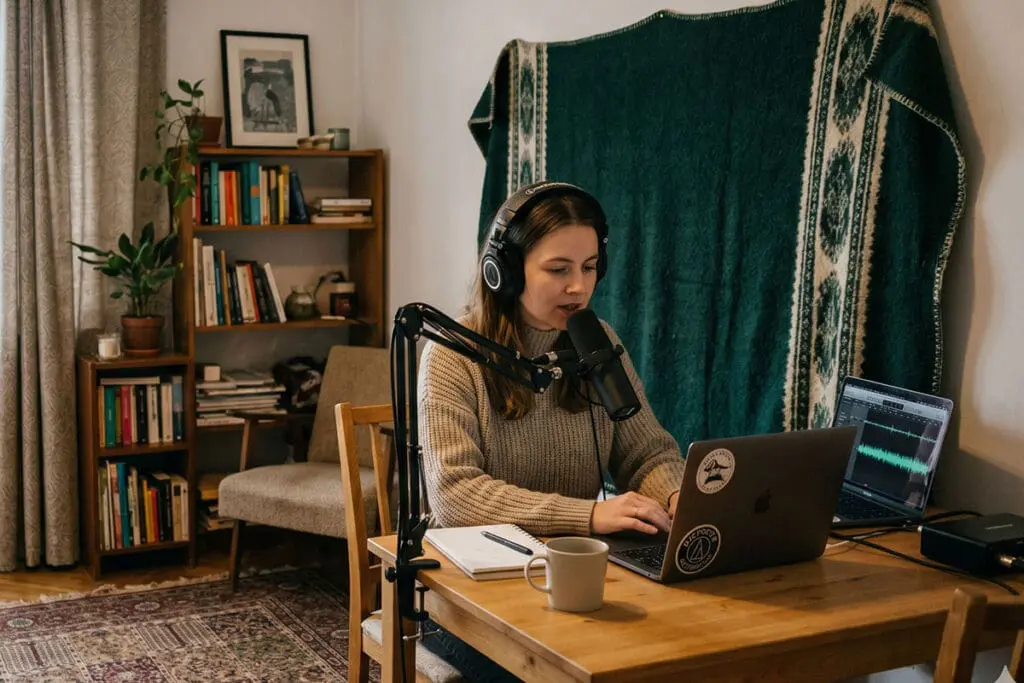 jak zrobić podcast w szafie