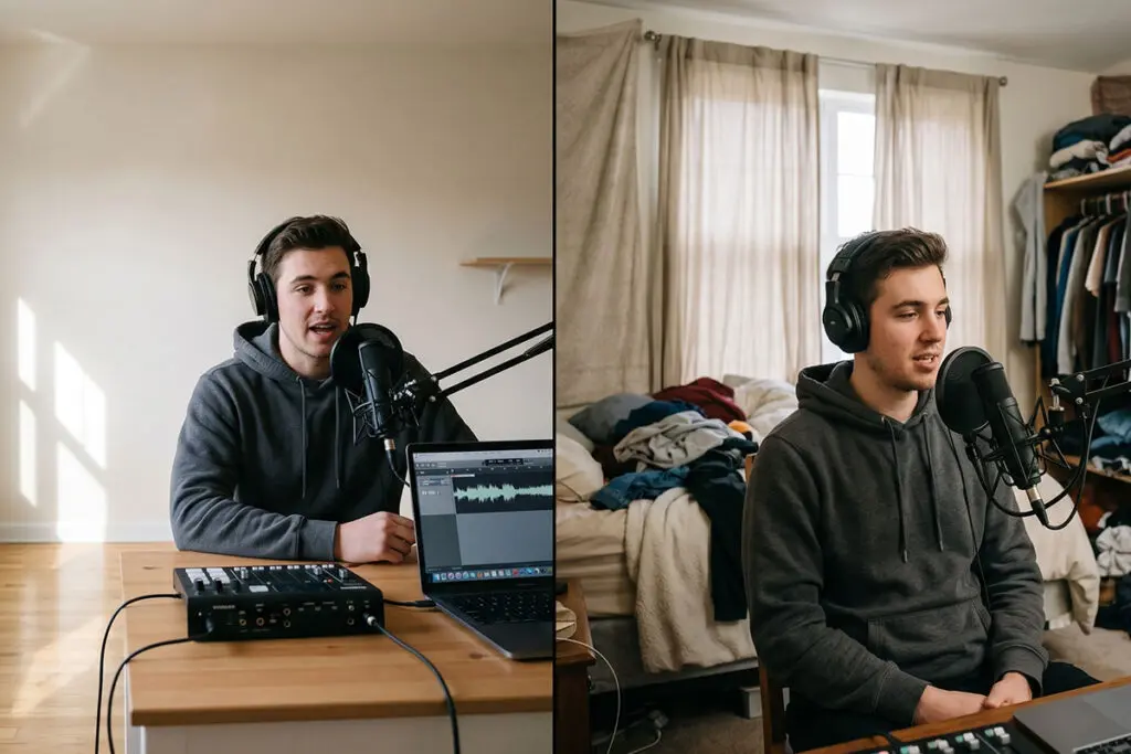 jak zrobić podcast w szafie