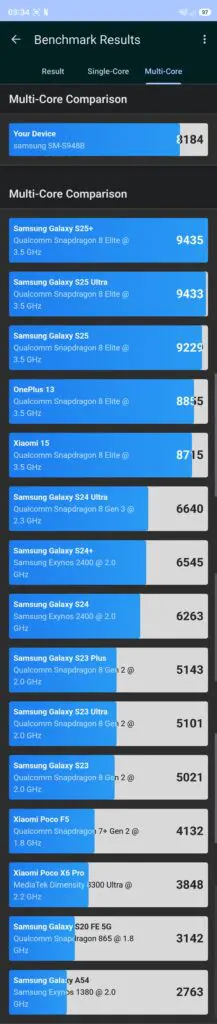 benchmark samsung galaxy s26 ultra