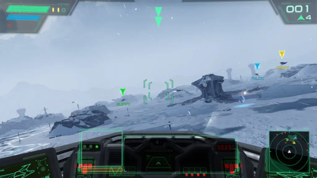 screenshot z gry star fox