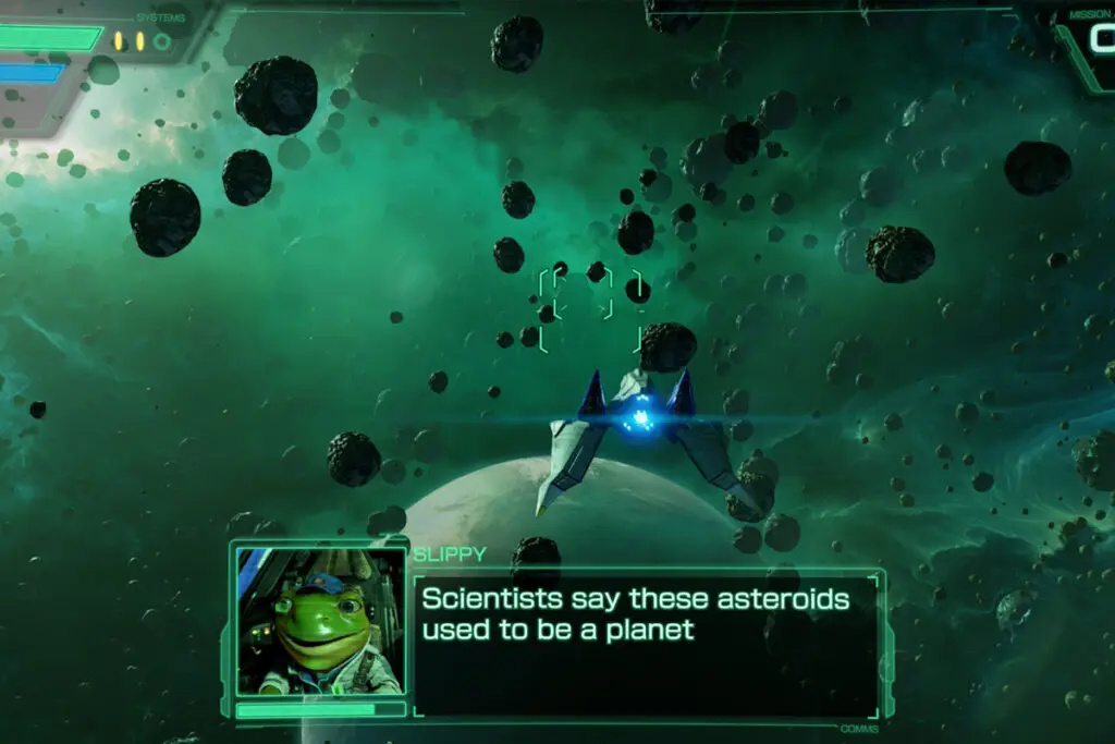screenshot z gry Star Fox 
