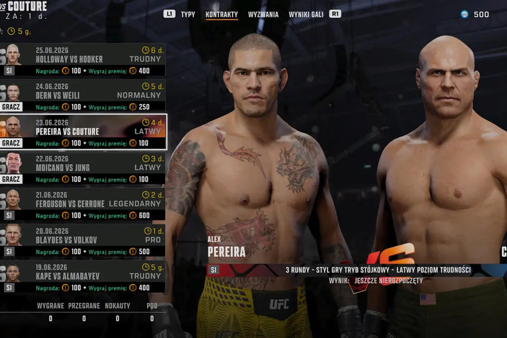 Screenshot z gry UFC 6 
