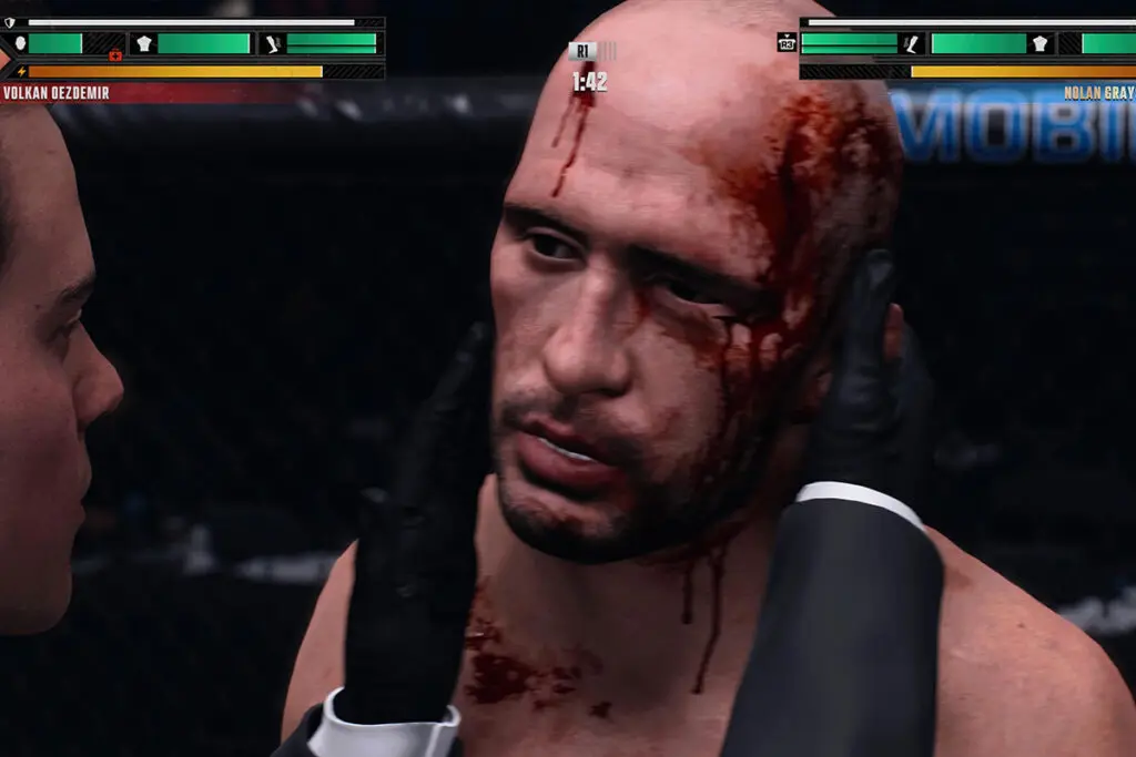 Screenshot z gry UFC 6 