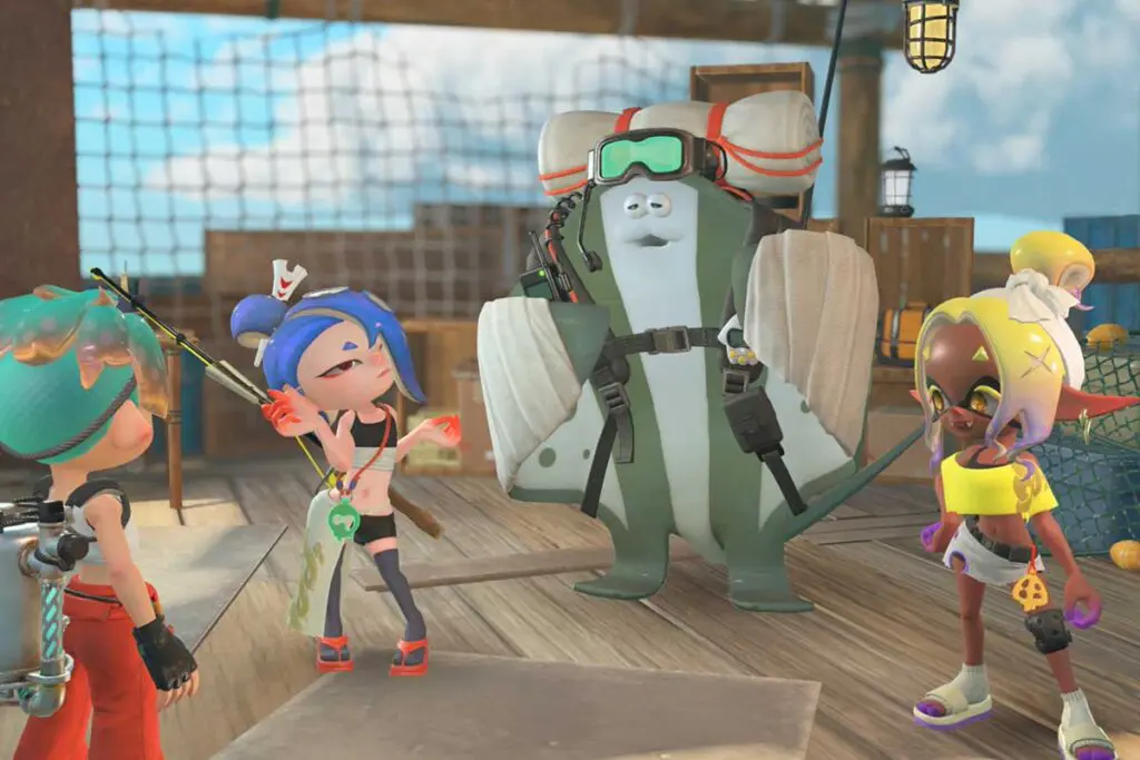screenshot z gry splatoon raiders