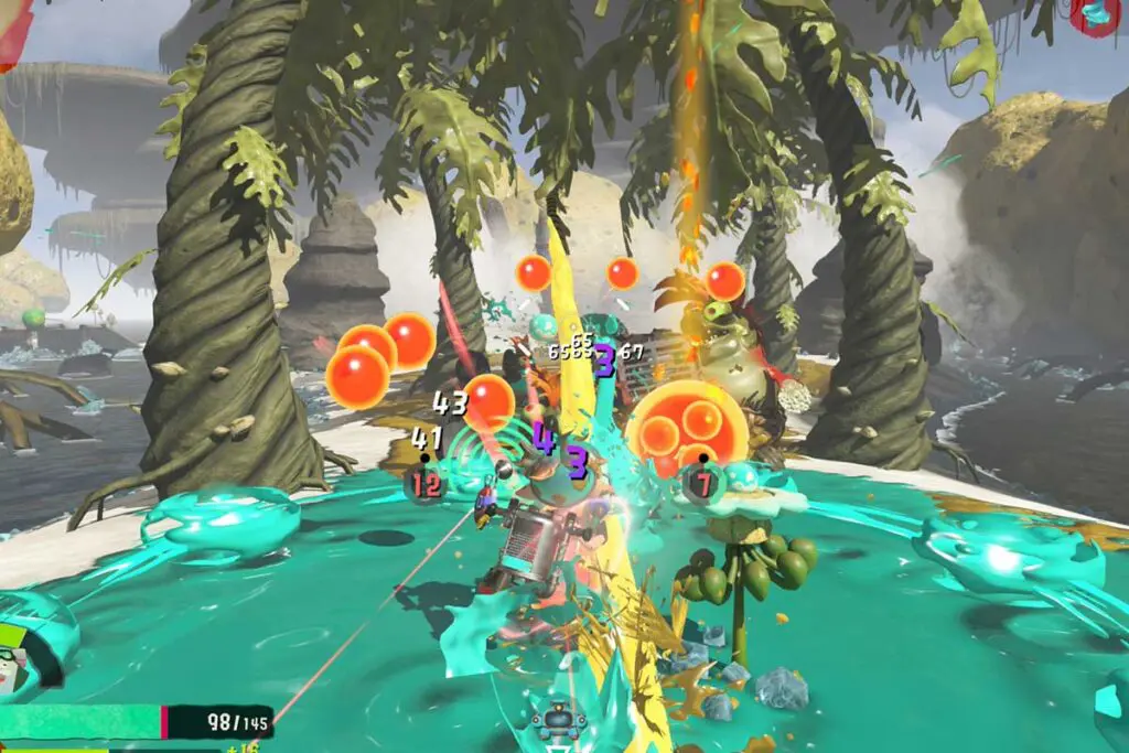 screenshot z gry splatoon raiders