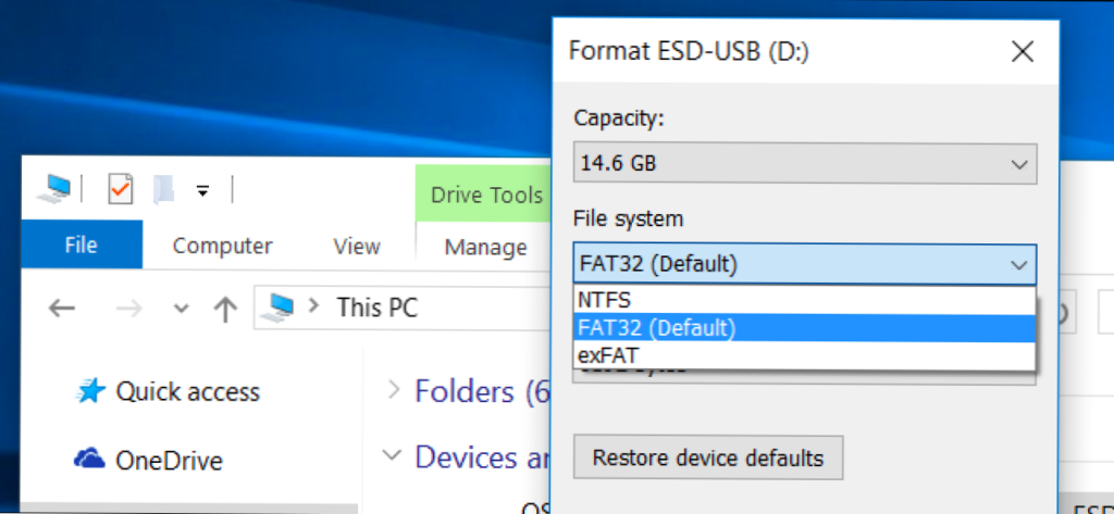 fat32 format na windowsie