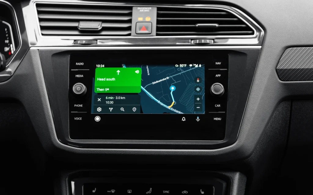 Nawigacja w aplikacji Android Auto