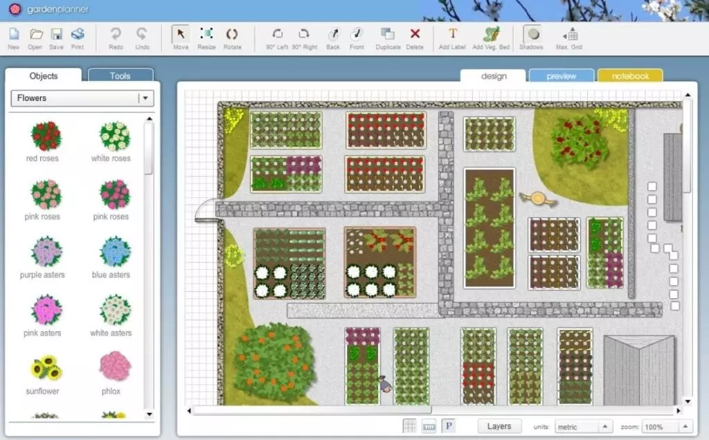 program garder planner