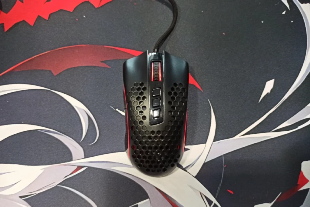 Zdjęcie myszki gamingowej Redragon M808-RGB Storm z góry