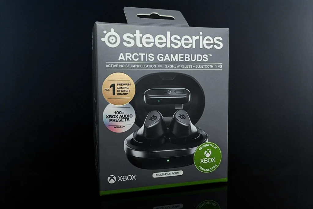 steelseries arctis gamebuds pudełko