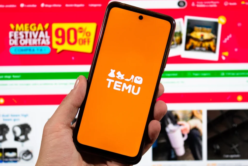 temu aplikacja na smartfonie