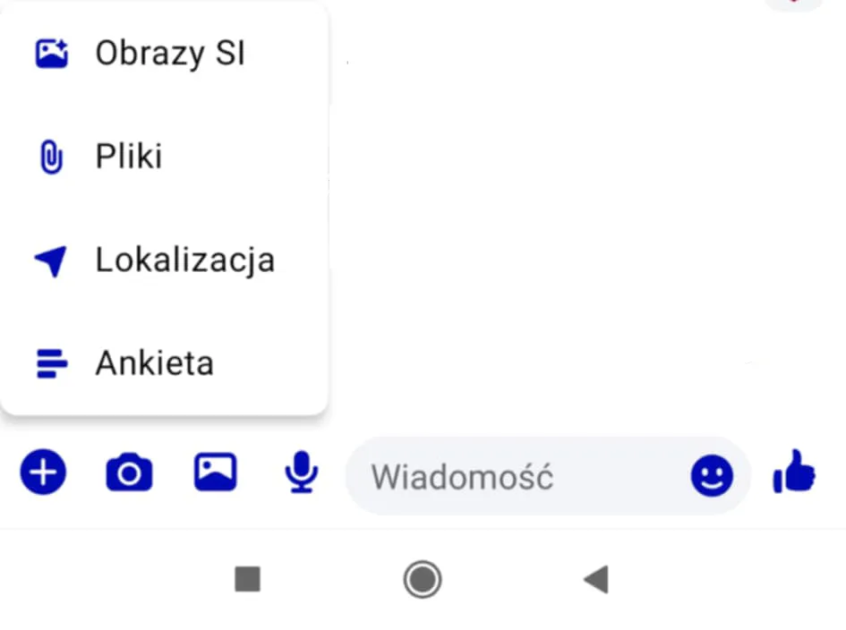 jak zrobić ankietę na messengerze na telefonie