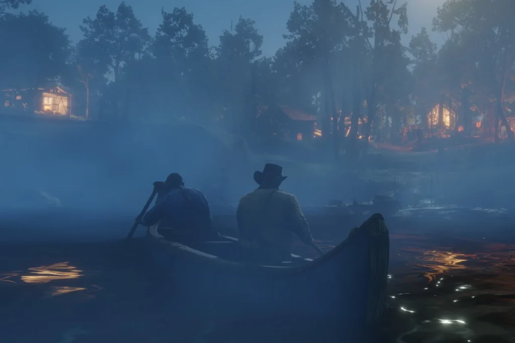 pływanie łodzią w red dead redemption 2