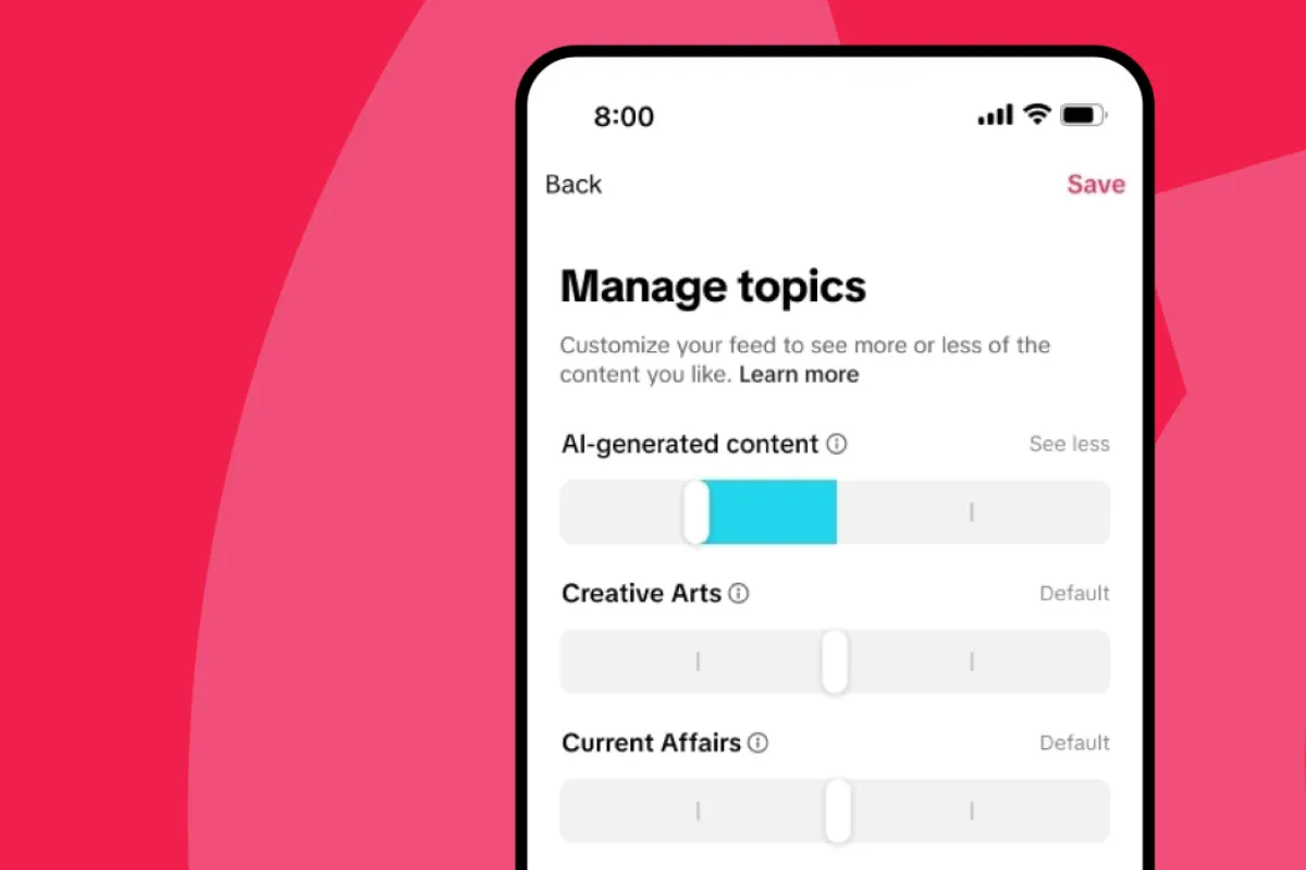 TikTok pozwoli Ci teraz ograniczyć AI
