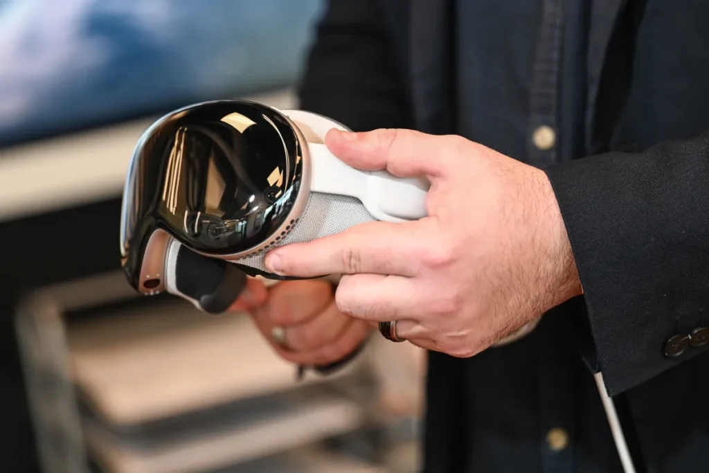 apple vision pro apple vr z bliska