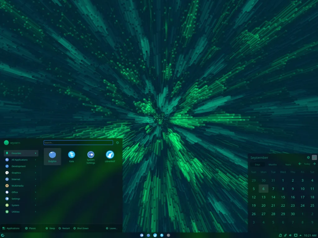 cachyos linux jak wygląda pulpit