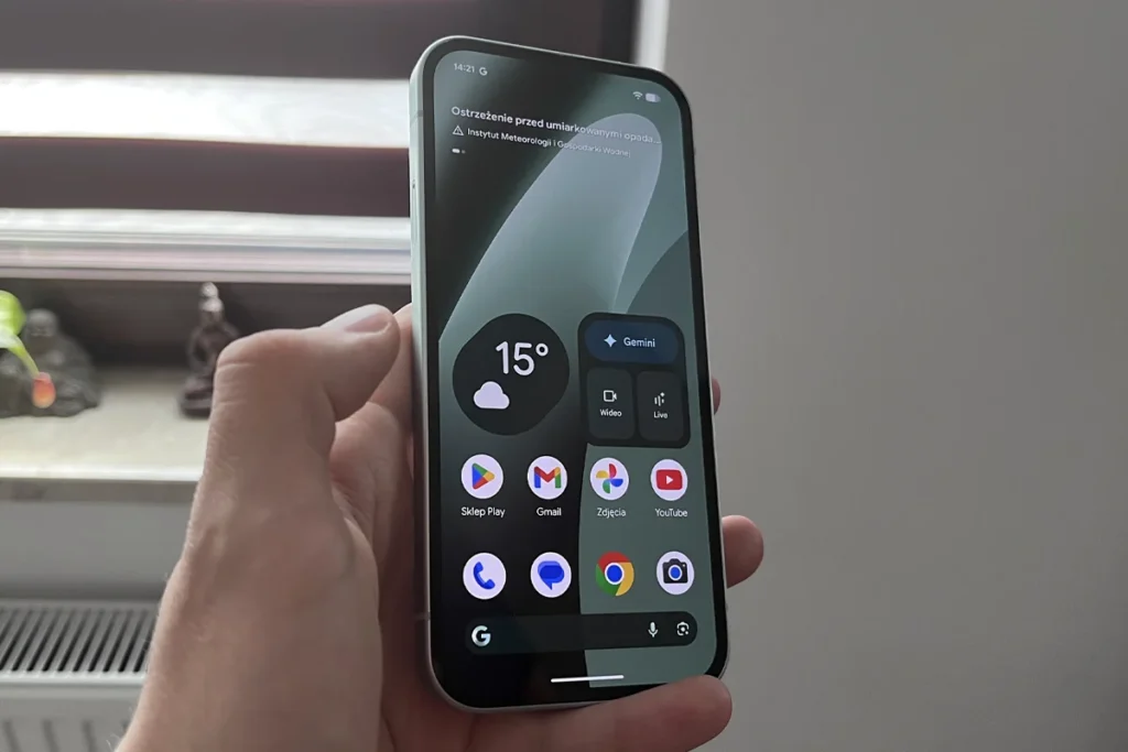 google pixel 10a włączony ekran