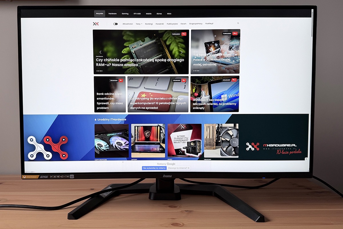 Recenzja iiyama G-Master GB2791QSU-B1 Gold Phoenix. 320 Hz w QHD dla wymagających graczy
