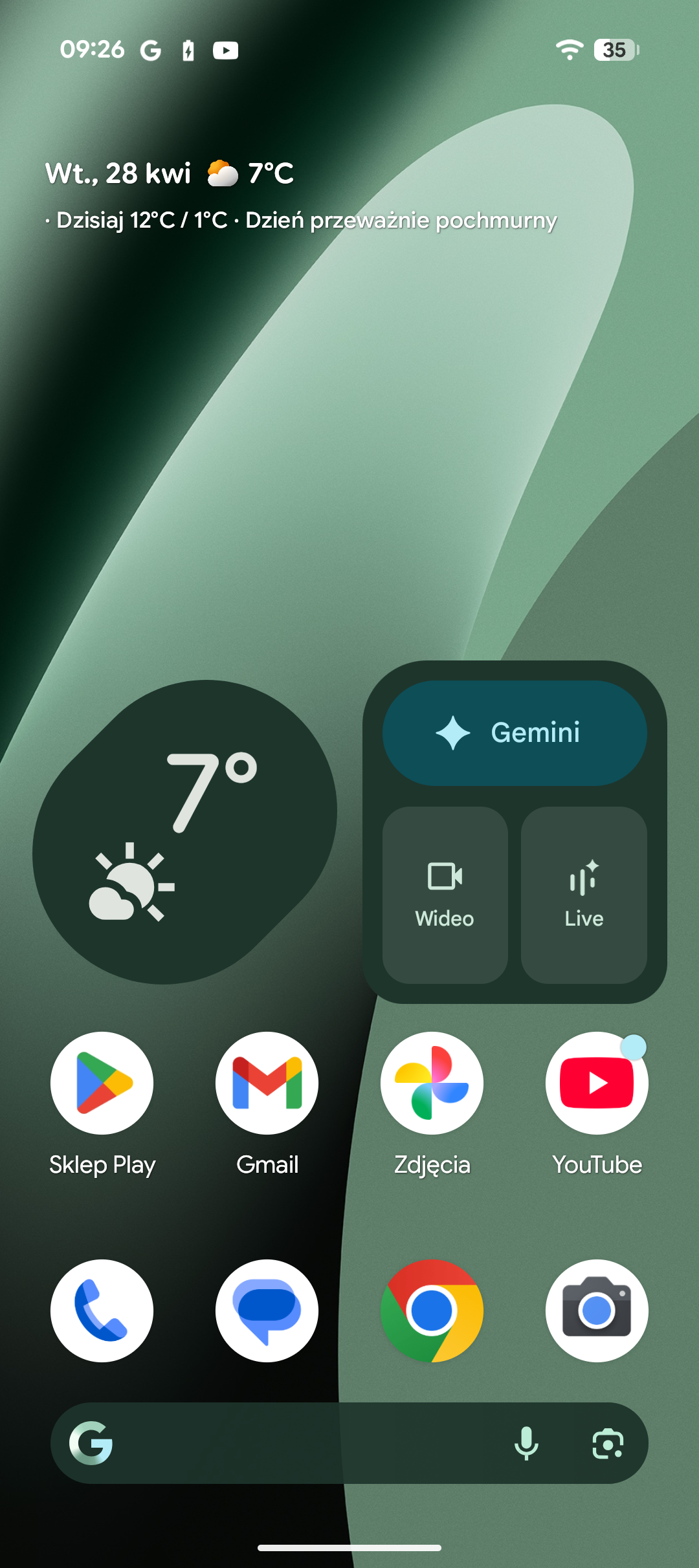 pixel 10a ekran główny