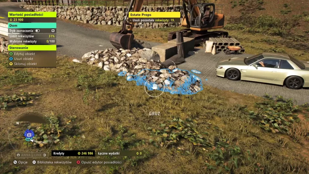 posiadłość w Forza Horizon 6, odgruzowanie