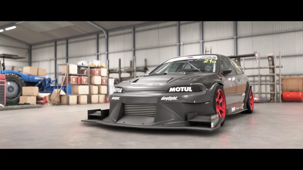 samochód w garażu forza horizon 6