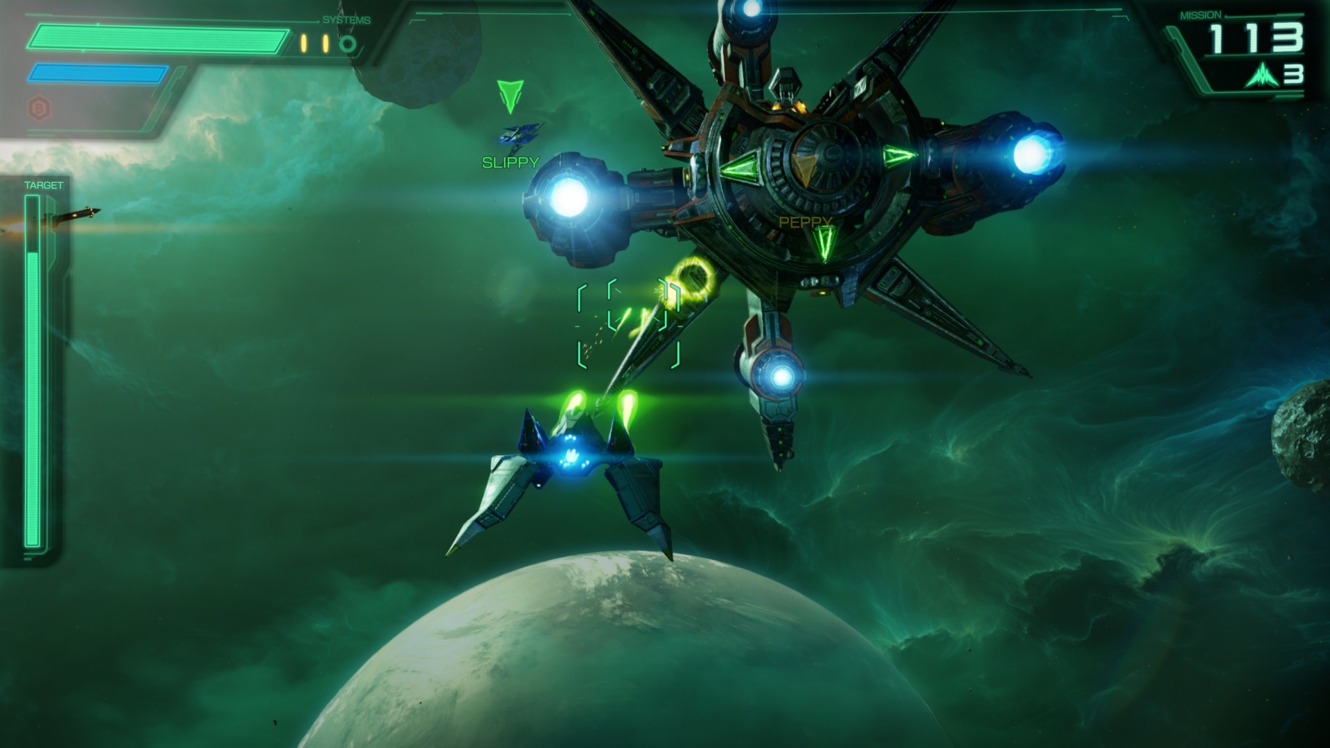 screenshot z gry star fox